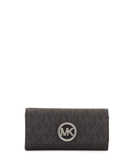 michael kors fulton leather carryall wallet black|Michael Kors fulton bag.